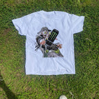 Gyro Zeppeli Monster Parody Washed White Tee