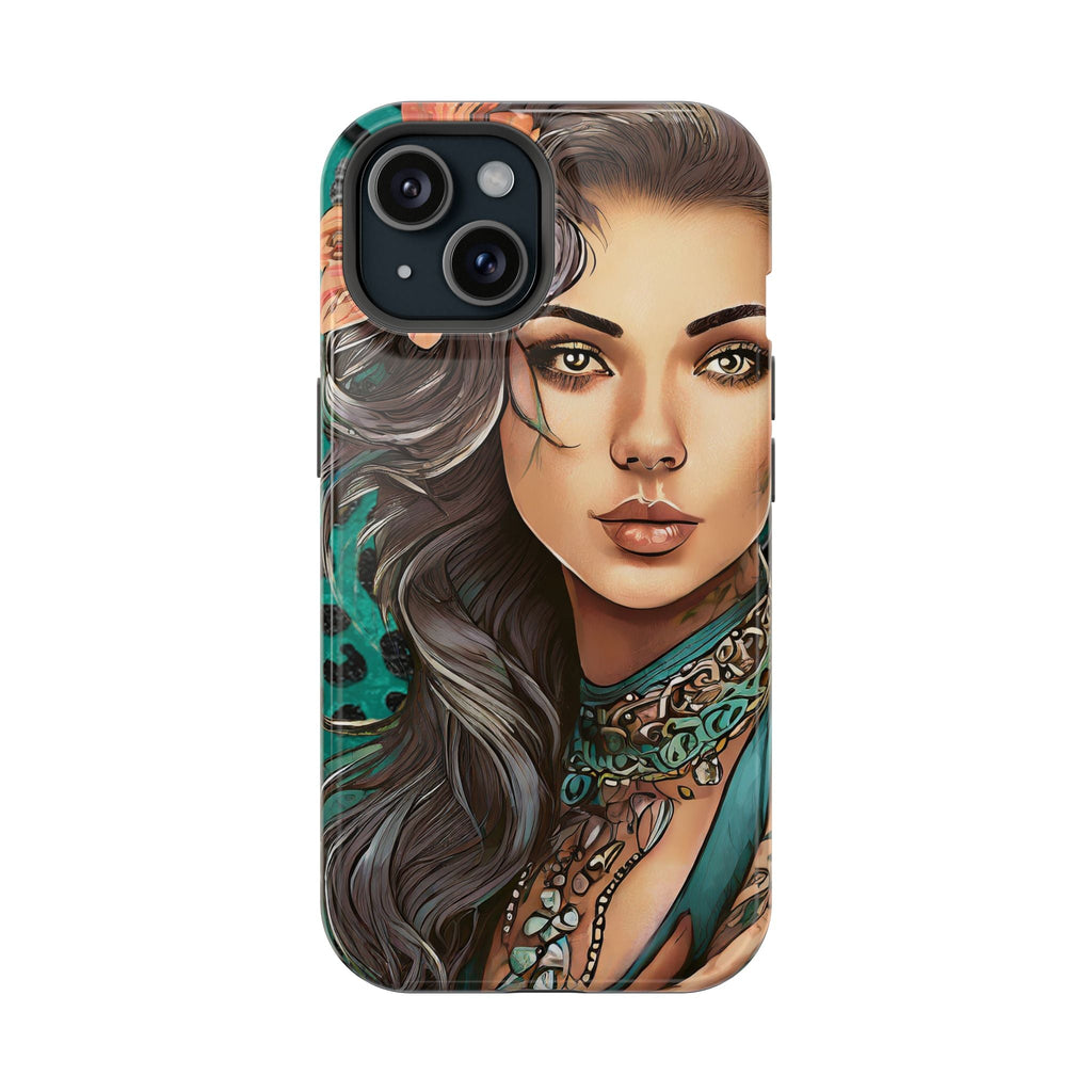 Vibrant Beauty Magnetic Tough Phone Case
