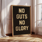No Guts No Glory Vintage Poster