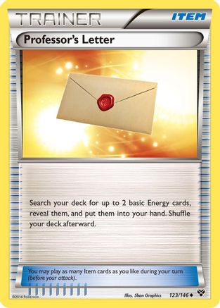 Professor's Letter 123/146 - XY Base Set