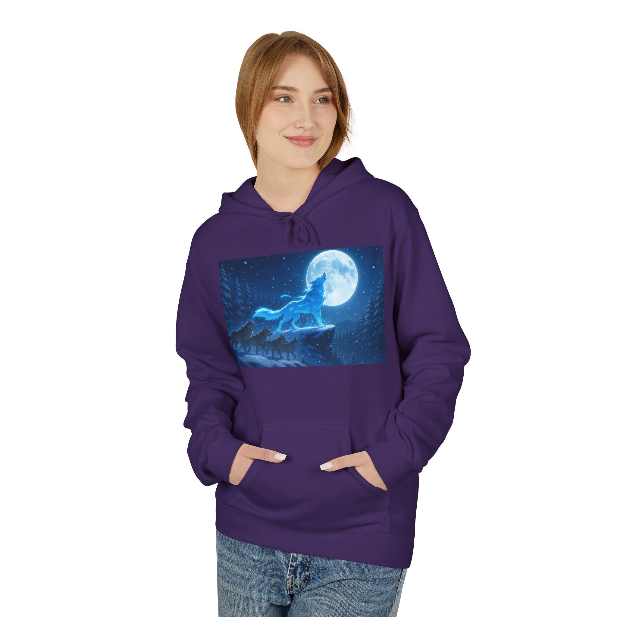 the Blue wolf Spirit hoodie