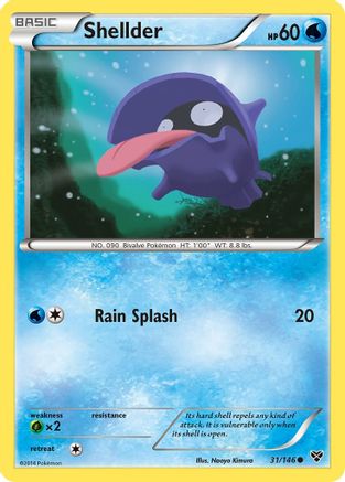 Shellder 031/146 - XY Base Set