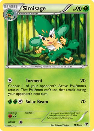 Simisage 011/146 - XY Base Set