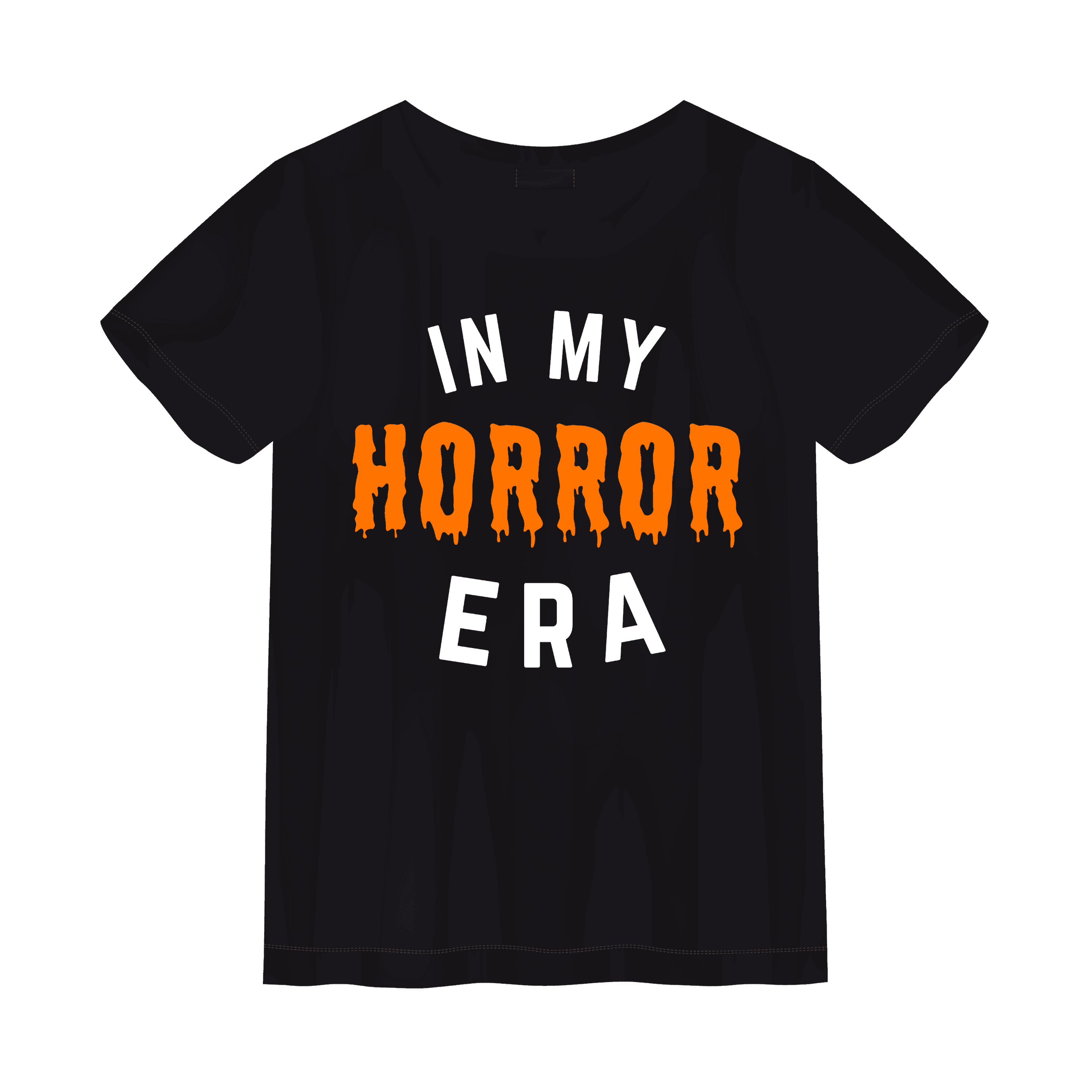 In My Horror Era Tee (Curved) - Small / Orange