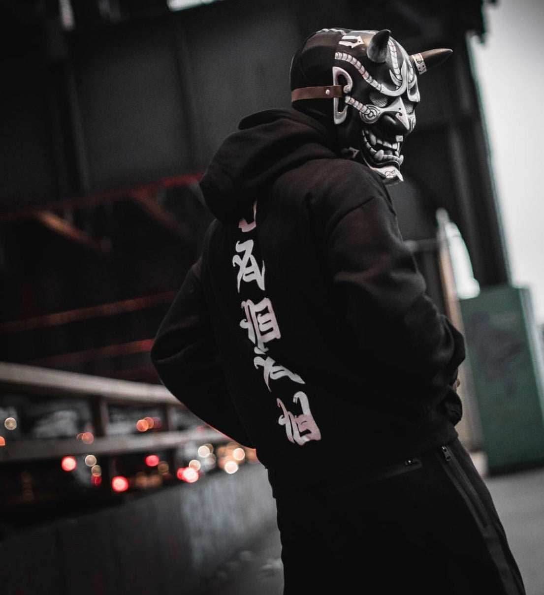 YEH3 Japanese Demon Hoodie - Black / S