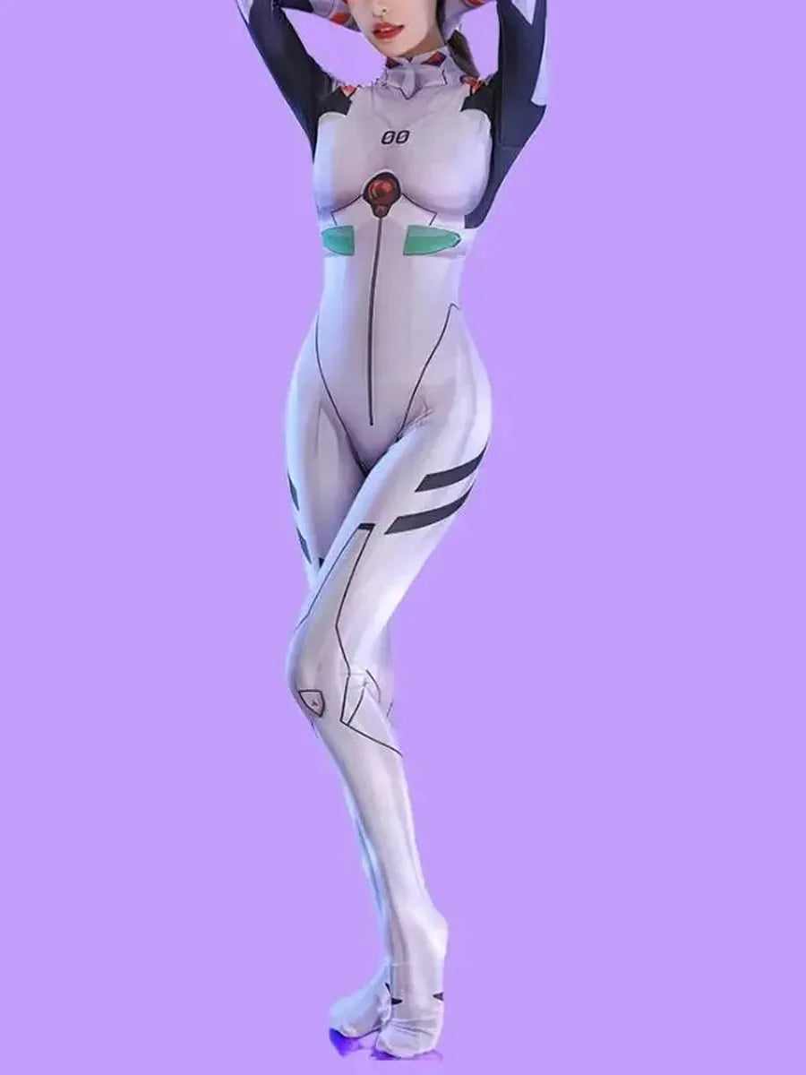 'Rei Ayanami' EVA Cosplay Sexy Tights Bodysuit