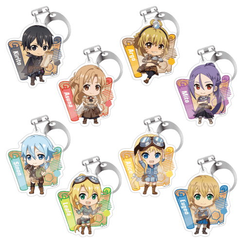 Sword Art Online Trading Acrylic Keychain Quest Series Deformed (1 Blind Box) - 