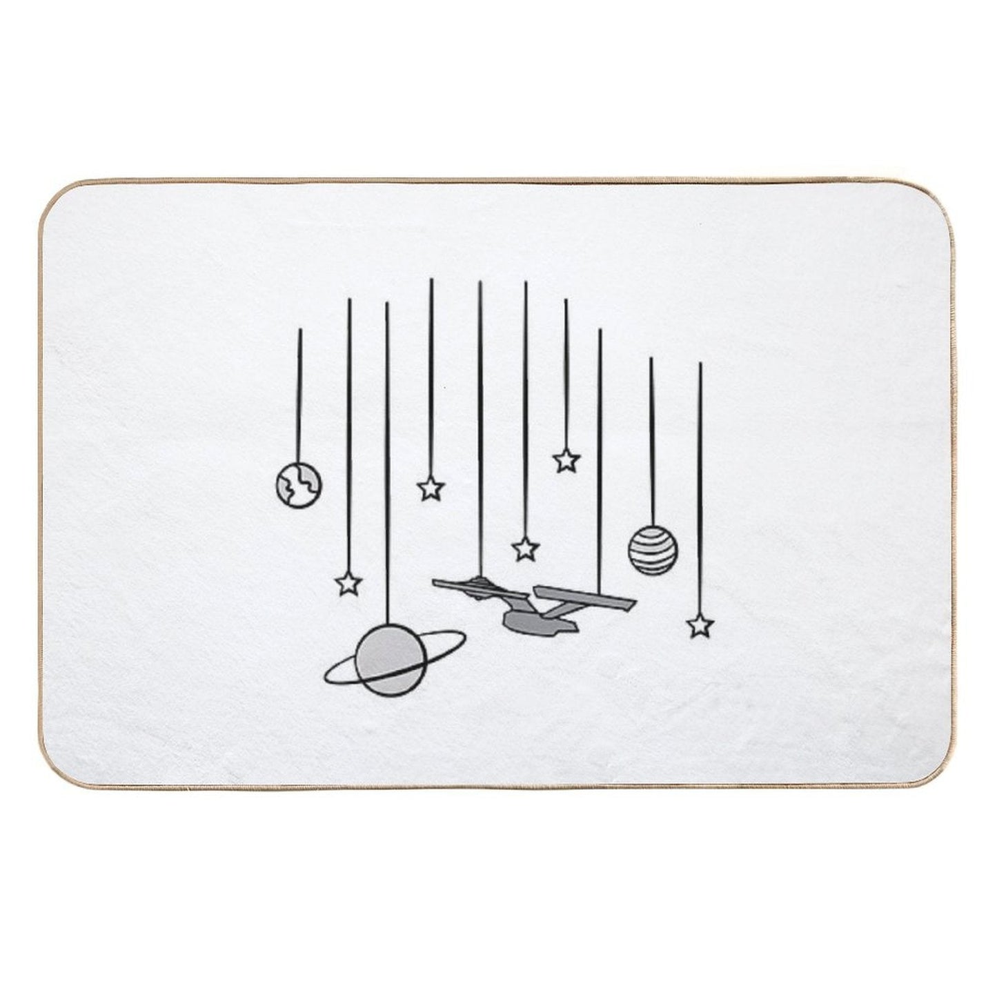 Star Trek USS Enterprise Durable Bath Mat