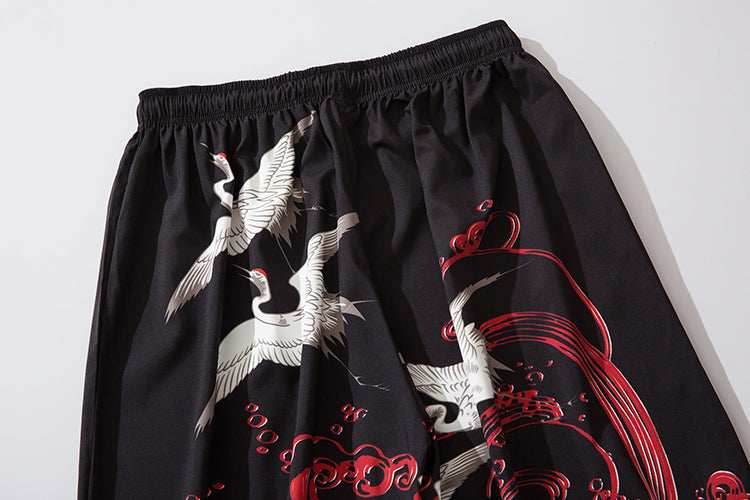 YC142 Red River Cranes Lightweight Pants - Black / S