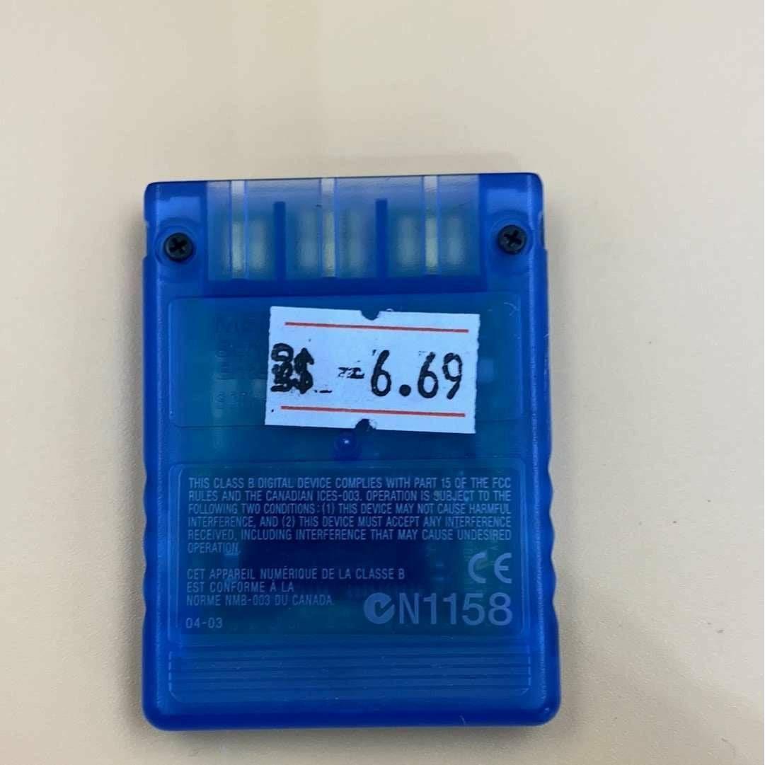 8MB Memory Card (Blue)  - PlayStation 2