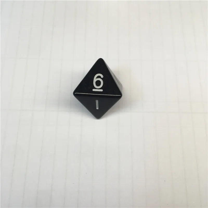 8Pieces 8-sides D8 Digital Dice 8 Sides with number 1 2 3 4 5 6 7 8 For Funny RPG Table Board Gambling Games Dices