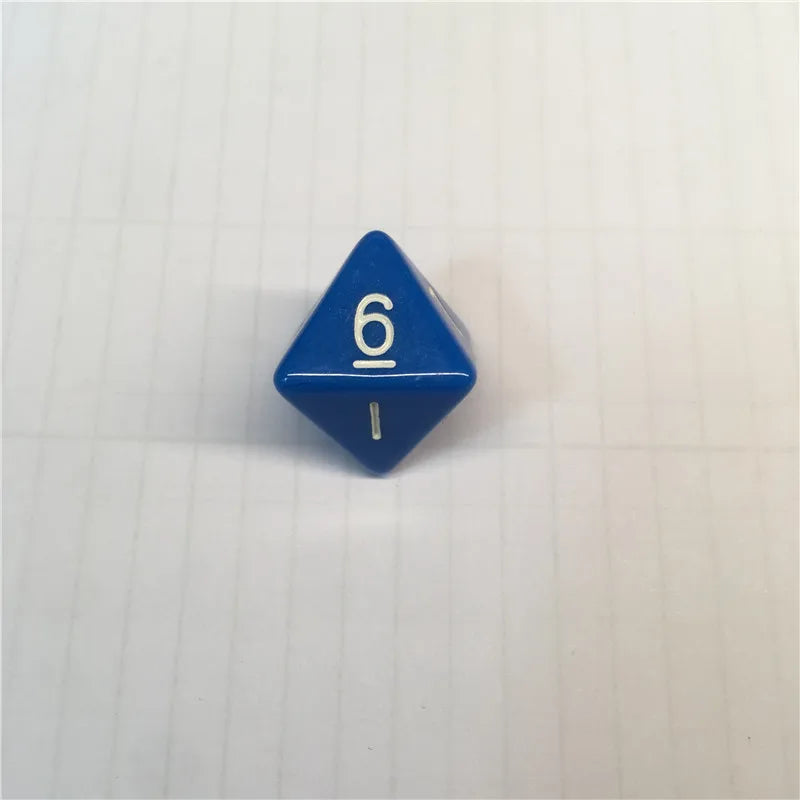 8Pieces 8-sides D8 Digital Dice 8 Sides with number 1 2 3 4 5 6 7 8 For Funny RPG Table Board Gambling Games Dices