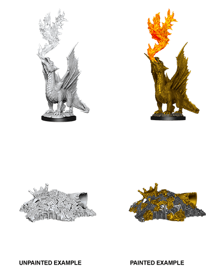 D&D: Nolzur's Marvelous Miniatures - Gold Dragon Wyrmling - 