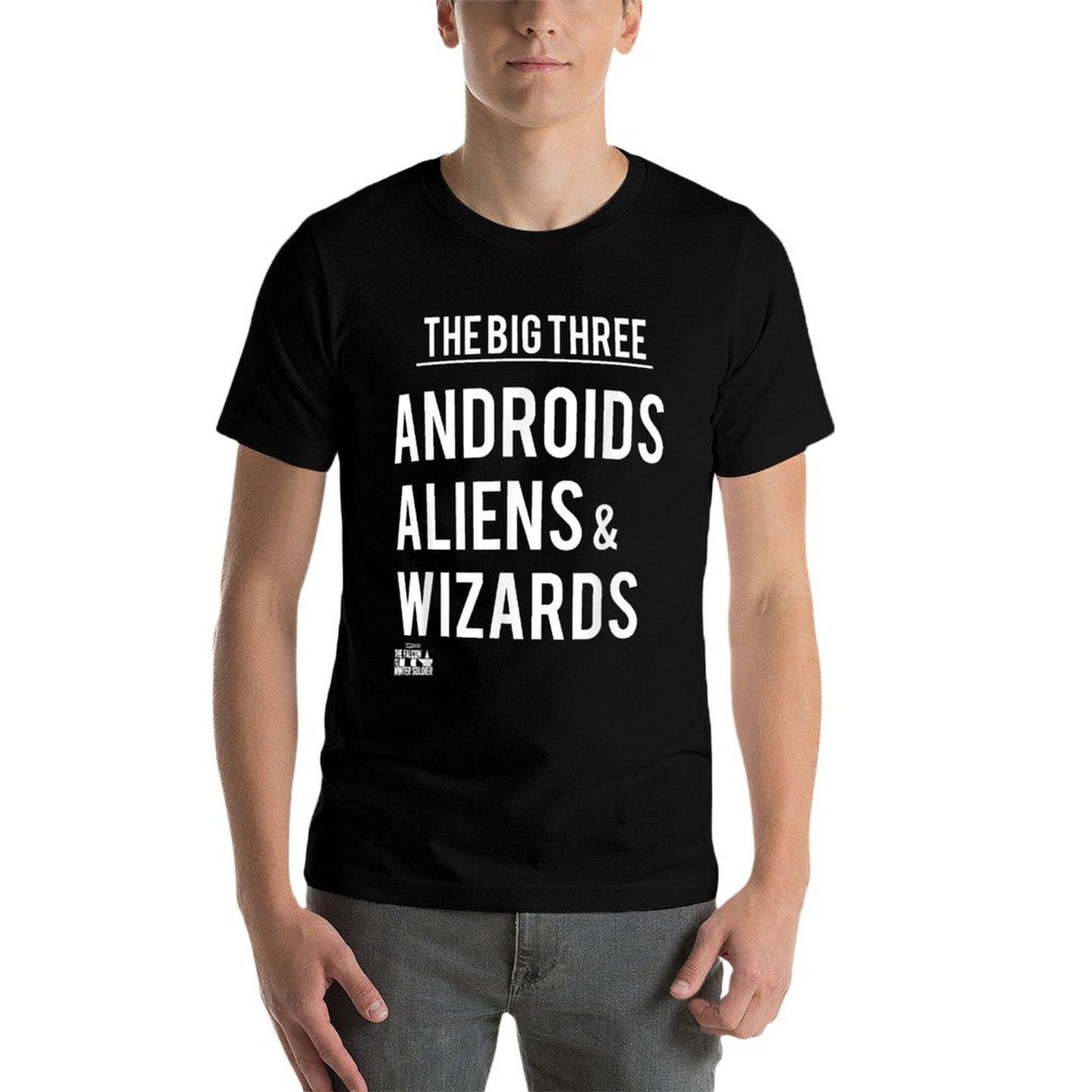 Marvel Falcon Winter Soldier Big 3 Androids Aliens  Wizards  Trendy Pattern T-Shirt