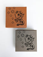 Adoragon - Vegan Leather Dice Box - Gray