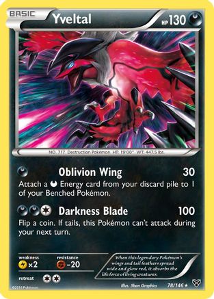 Yveltal 078/146 - XY Base Set