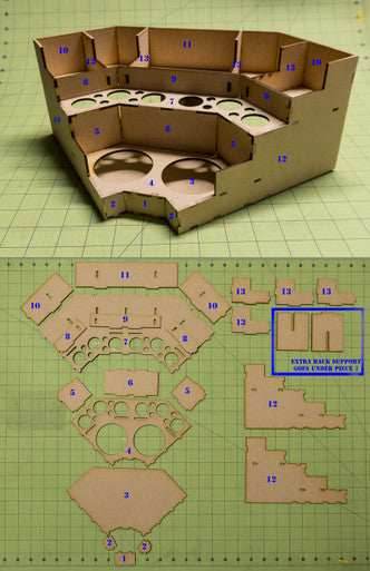 Paint Rack - 90 Degree Corner - 