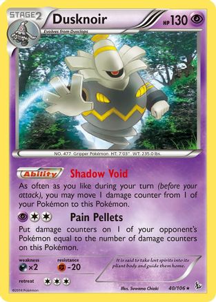 Dusknoir 040/106 - XY  Flashfire Holofoil