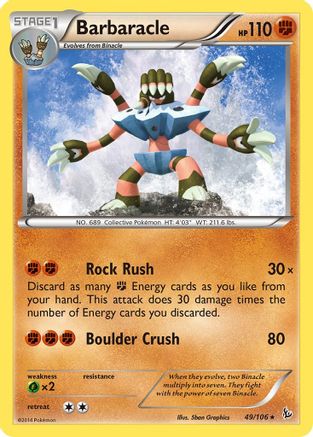 Barbaracle 049/106 - XY  Flashfire