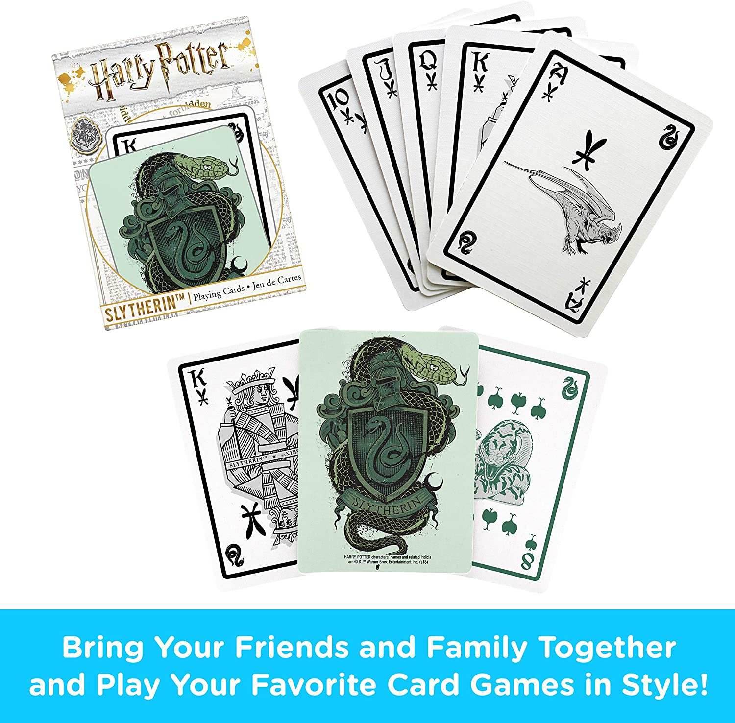 Aquarius Playing Cards: Harry Potter - Slytherin - 