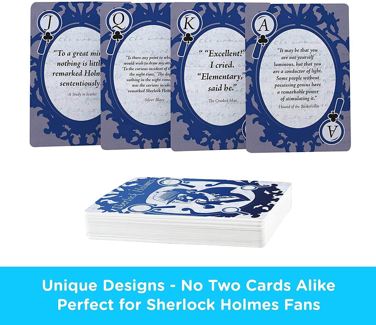 Aquarius Playing Cards: Sherlock Holmes Quotes - 