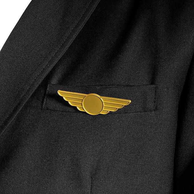 Adult Men's Pilots Uniform Halloween Cosplay Costume Deluxe Set - S