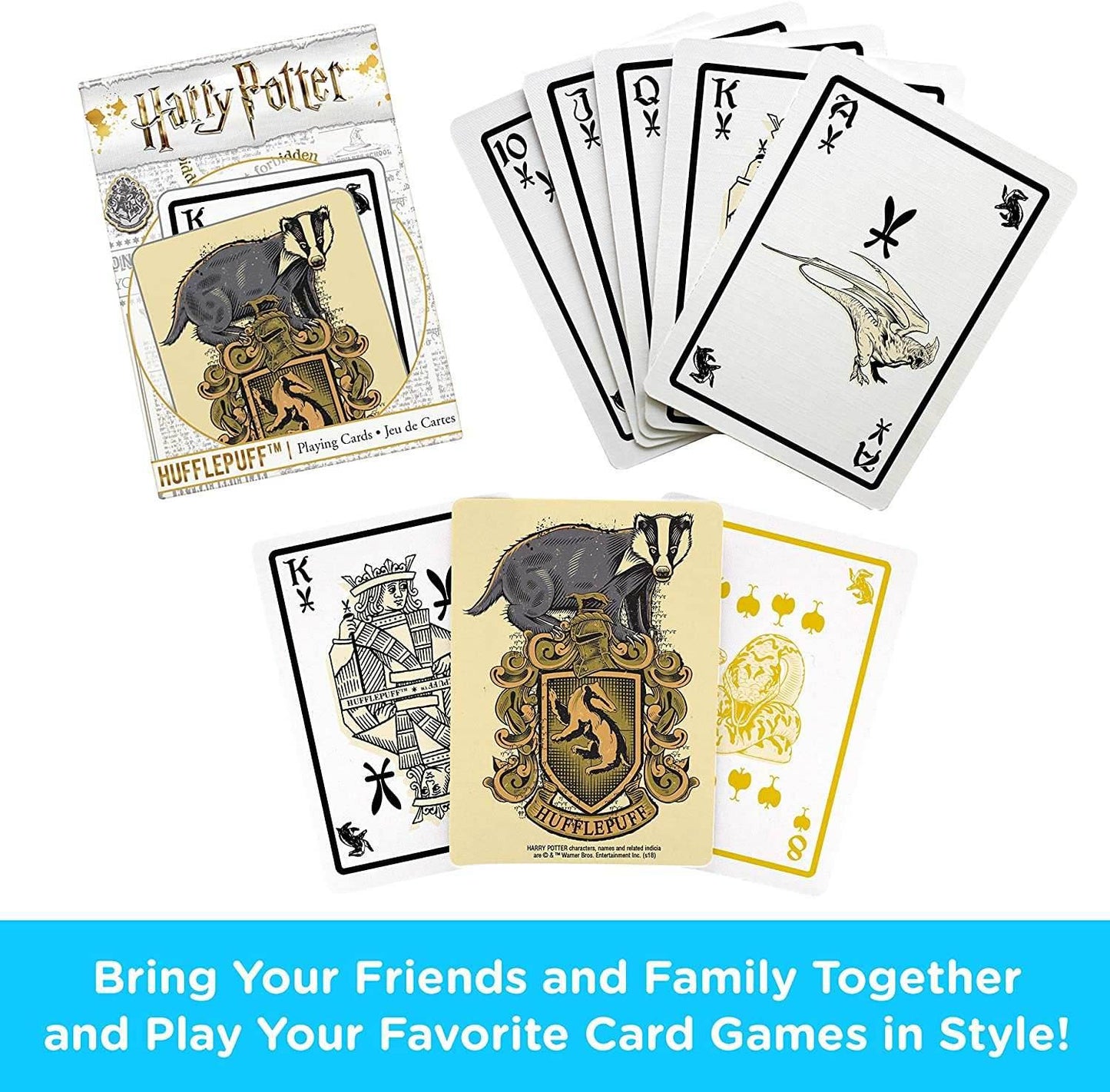 Aquarius Playing Cards: Harry Potter - Hufflepuff - 