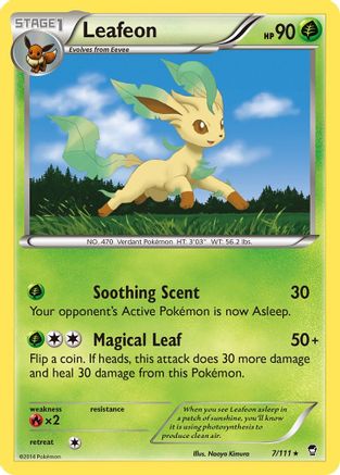 Leafeon 007/111 - XY  Furious Fists Reverse Holofoil
