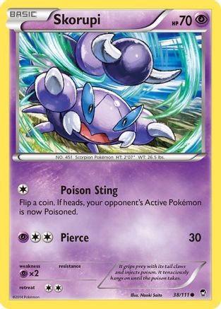 Skorupi 038/111 - XY  Furious Fists Reverse Holofoil