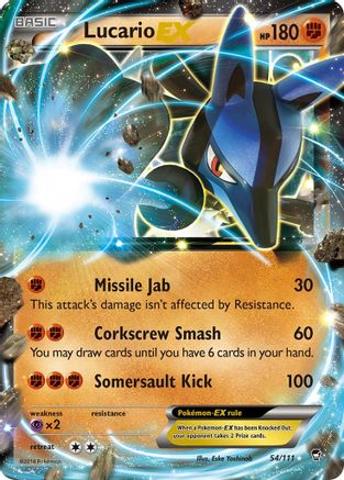 Lucario EX 054/111 - XY  Furious Fists Holofoil