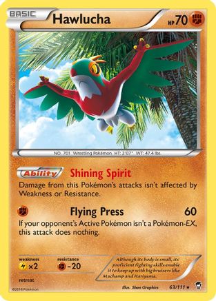 Hawlucha 063/111 - XY  Furious Fists Reverse Holofoil