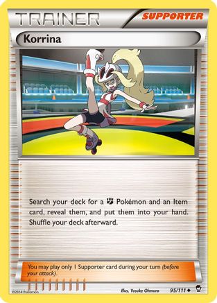 Korrina 095/111 - XY  Furious Fists Reverse Holofoil