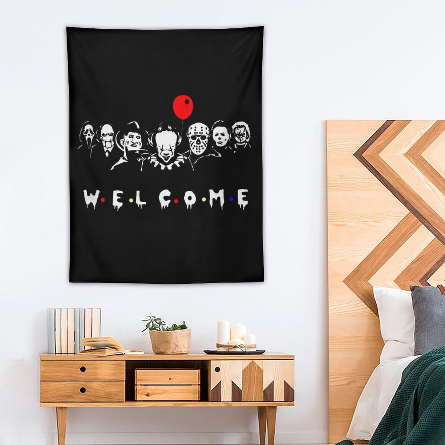 Welcome Halloween Tapestry