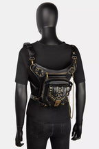 Steampunk Rivet Decor Multipurpose Crossbody Bag
