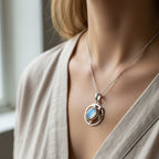 Moonstone Turtle Necklace