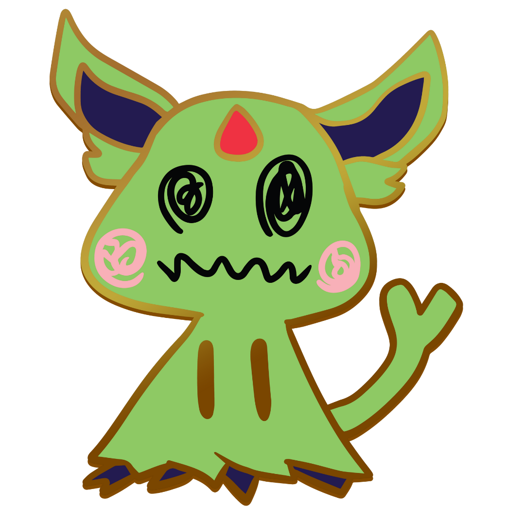 Pokemon: Mimikyu Shiny Espeon Enamel Pin