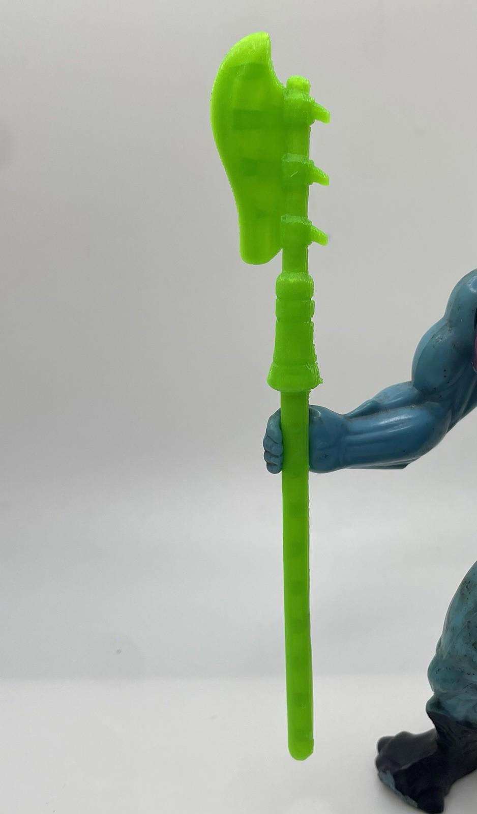 Vintage Scareglow GLOW Halberd Staff He-man MOTU REPRO Replacement Part 1986