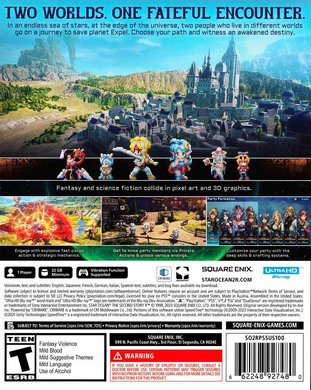 Star Ocean The Second Story R (PlayStation 5) - Brand New