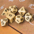 Brown Imitation Stone DND Dice RPG Resin Dice (46g) - 