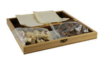 Chess Set - 10.5" Wood Folding Chess Set, Unweighted Wood Chessmen - 95105
