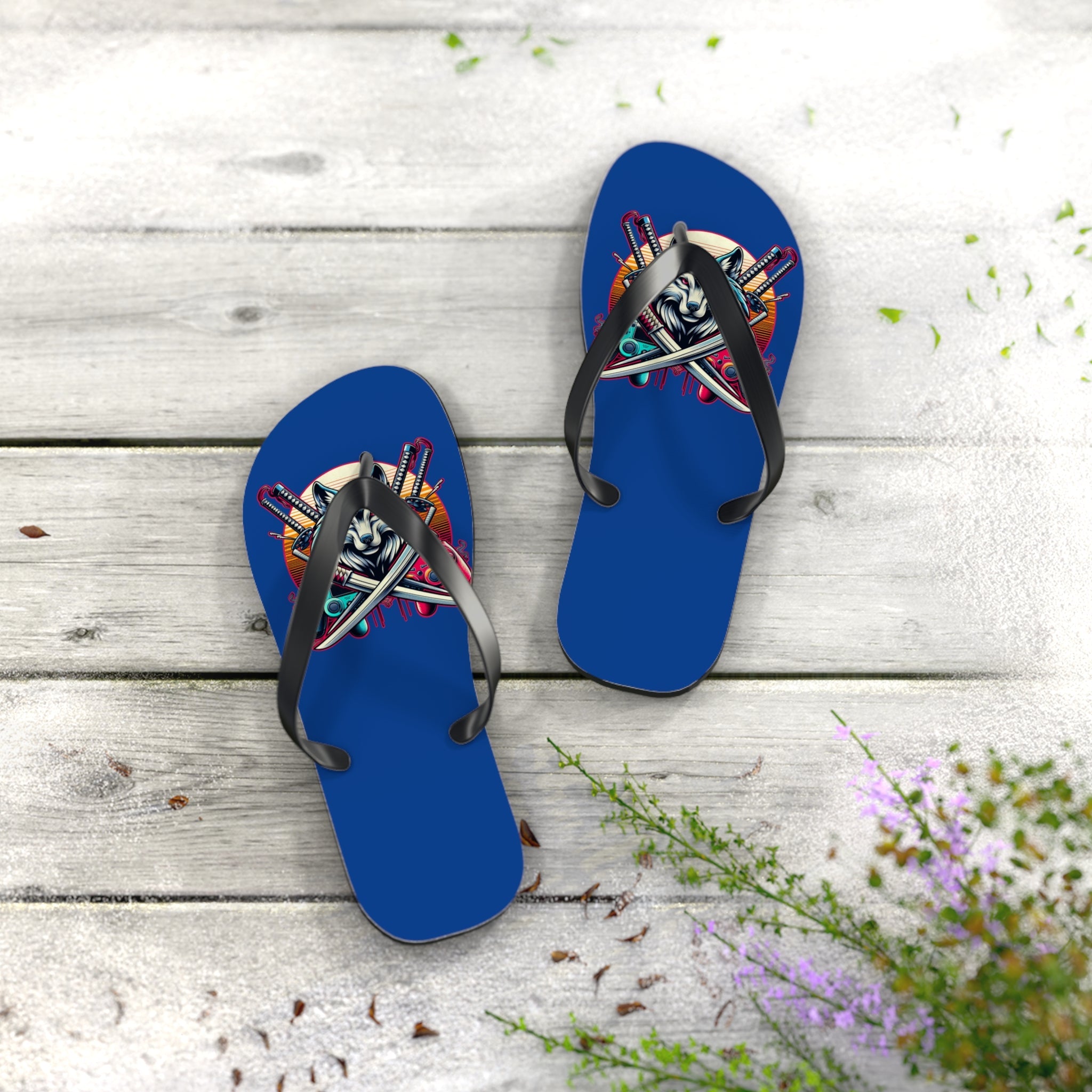 XP Wolf Gamer Flip Flops
