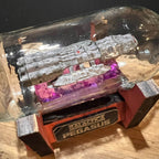Battlestar Pegasus Starship in a Beer Bottle - 