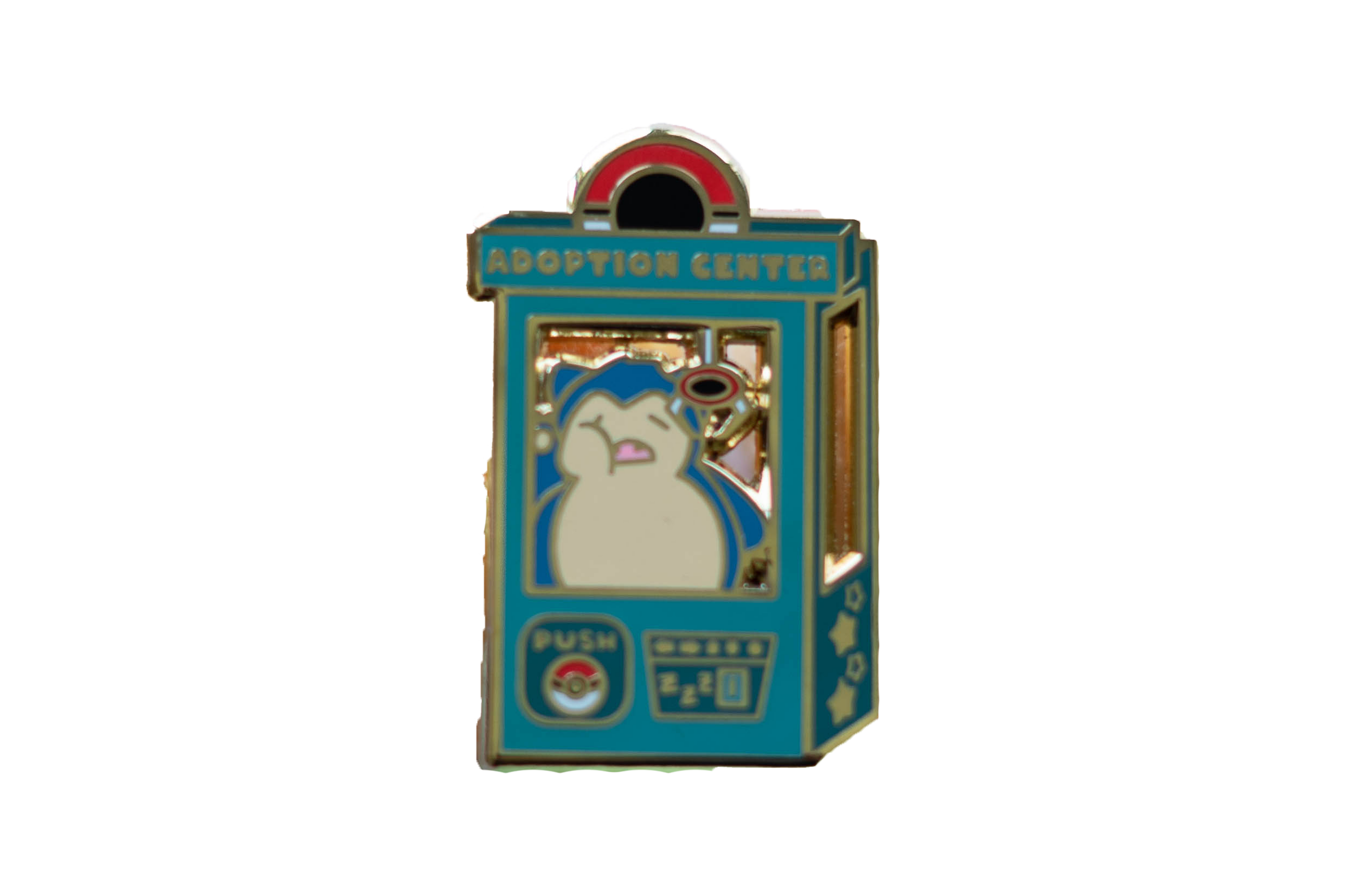 Pokemon:  Snorlax Adoption Center Enamel Pin