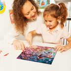 Personalized Owl Cherry Blossom Wooden Puzzle | 60 Pieces | 15x20cm