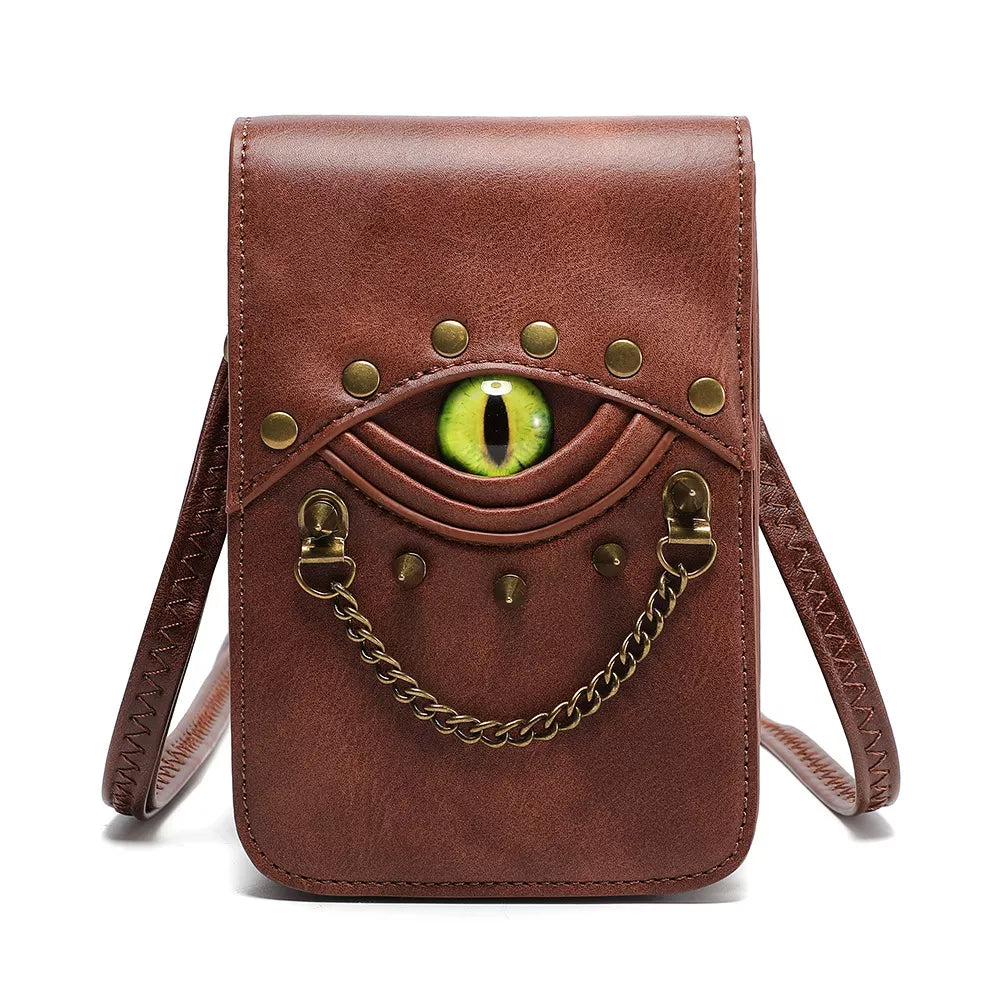 Steampunk Eye Decor Crossbody Bag