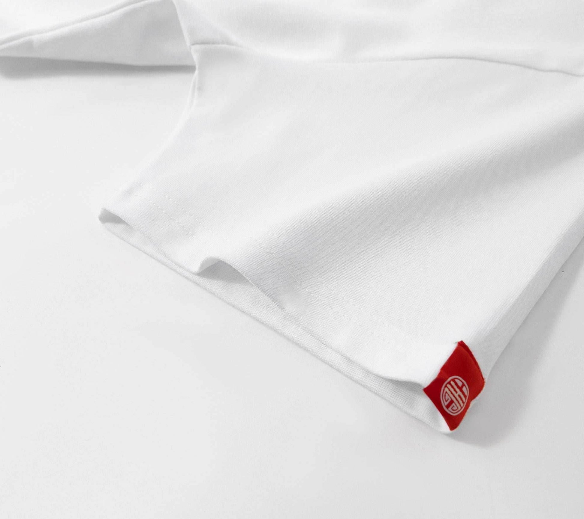 KH759 Emerald Kirin Embroidery Tee - White / S