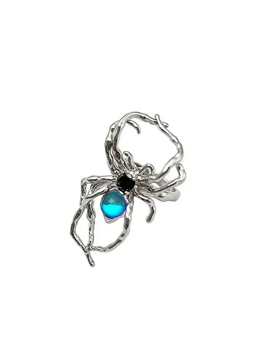 'Lunar eclipse' Alt Spider Moonstone Rings