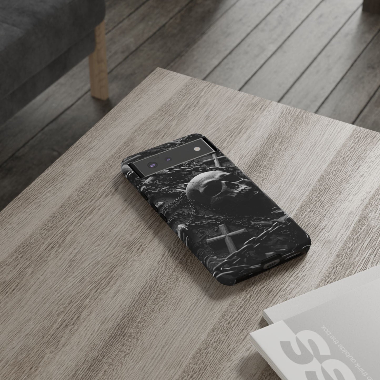 Gothic Skull Tough Phone Case