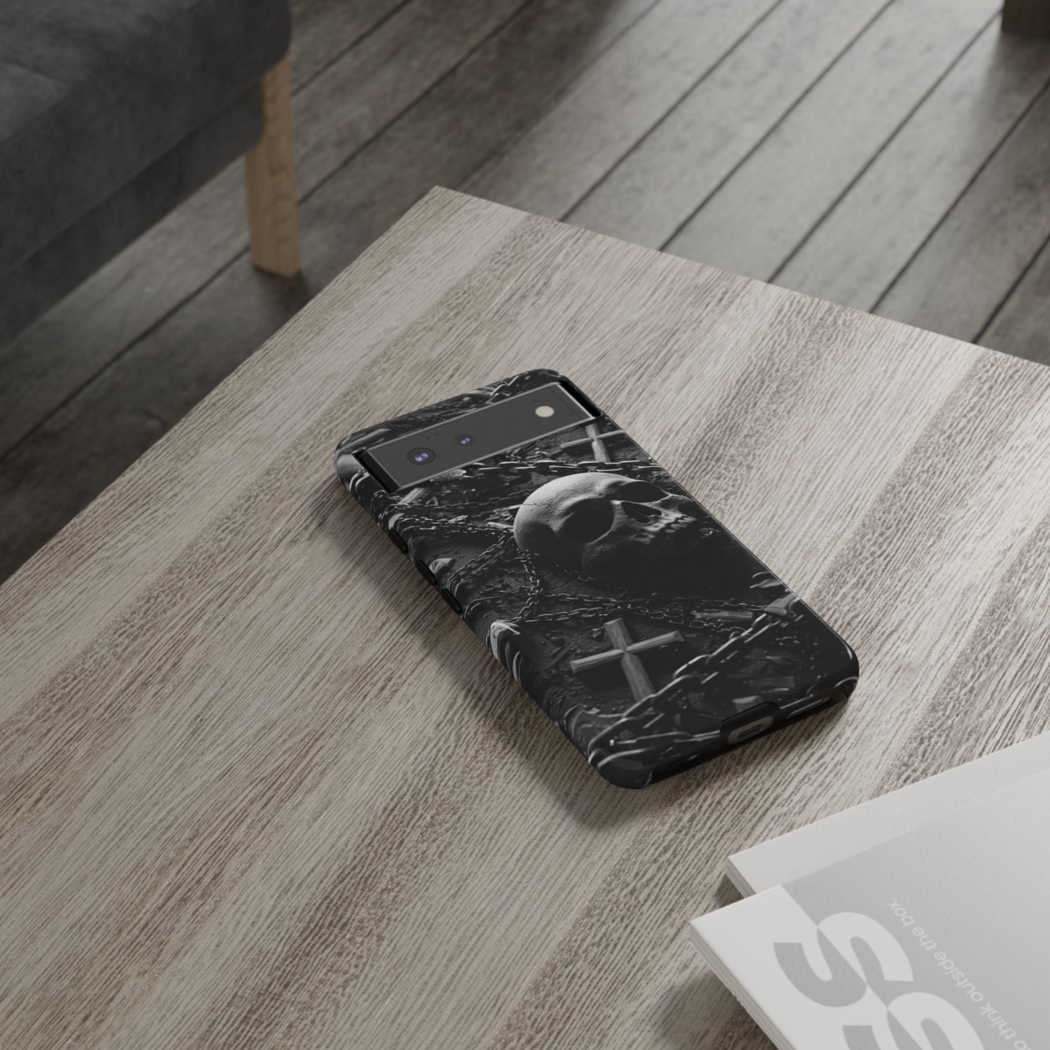 Gothic Skull Tough Phone Case