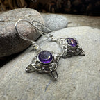 Annalise Gemstone Trinity Knot Earrings